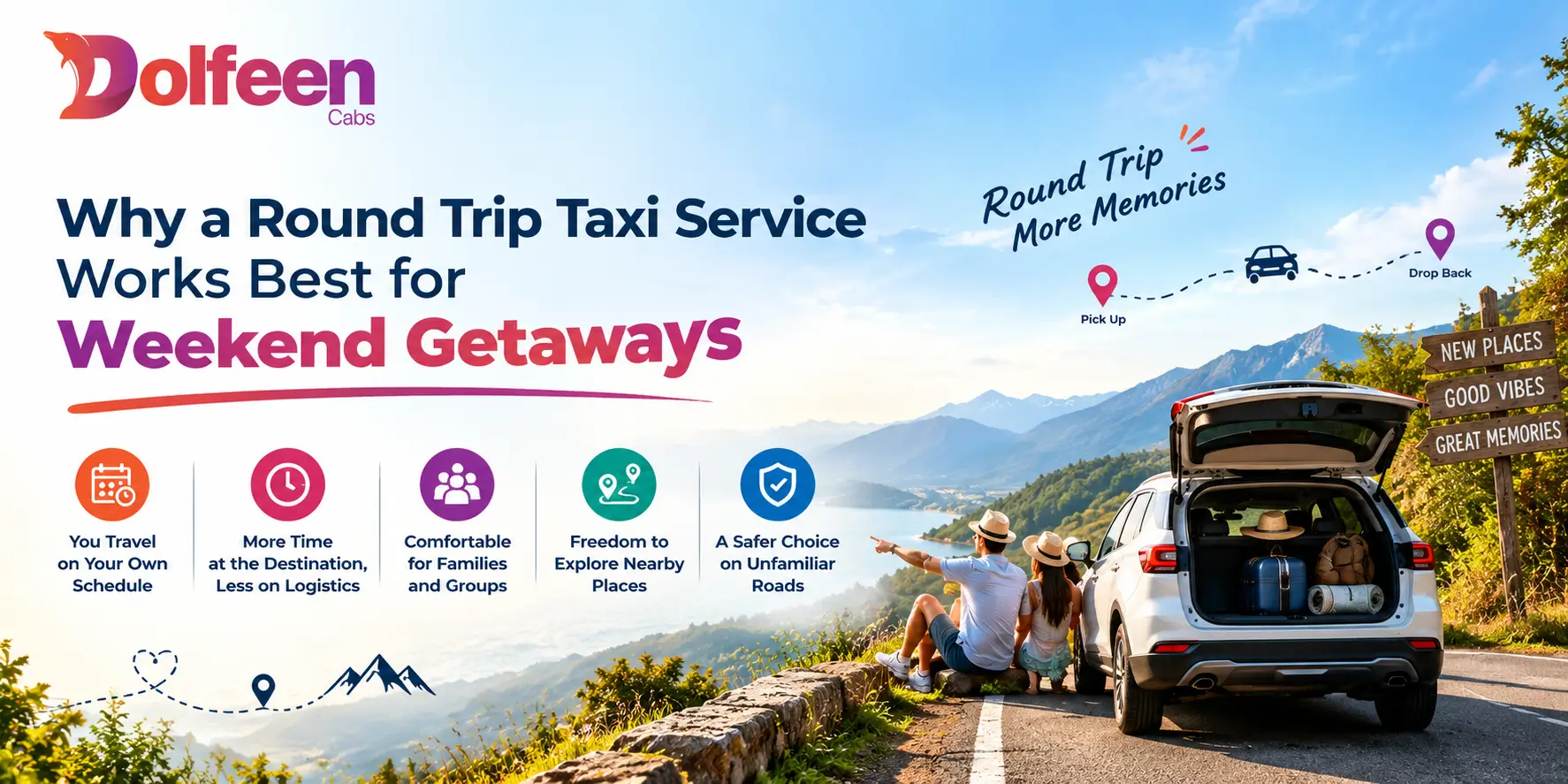 Why a Round Trip Taxi Service Works Best for Weekend Getaways