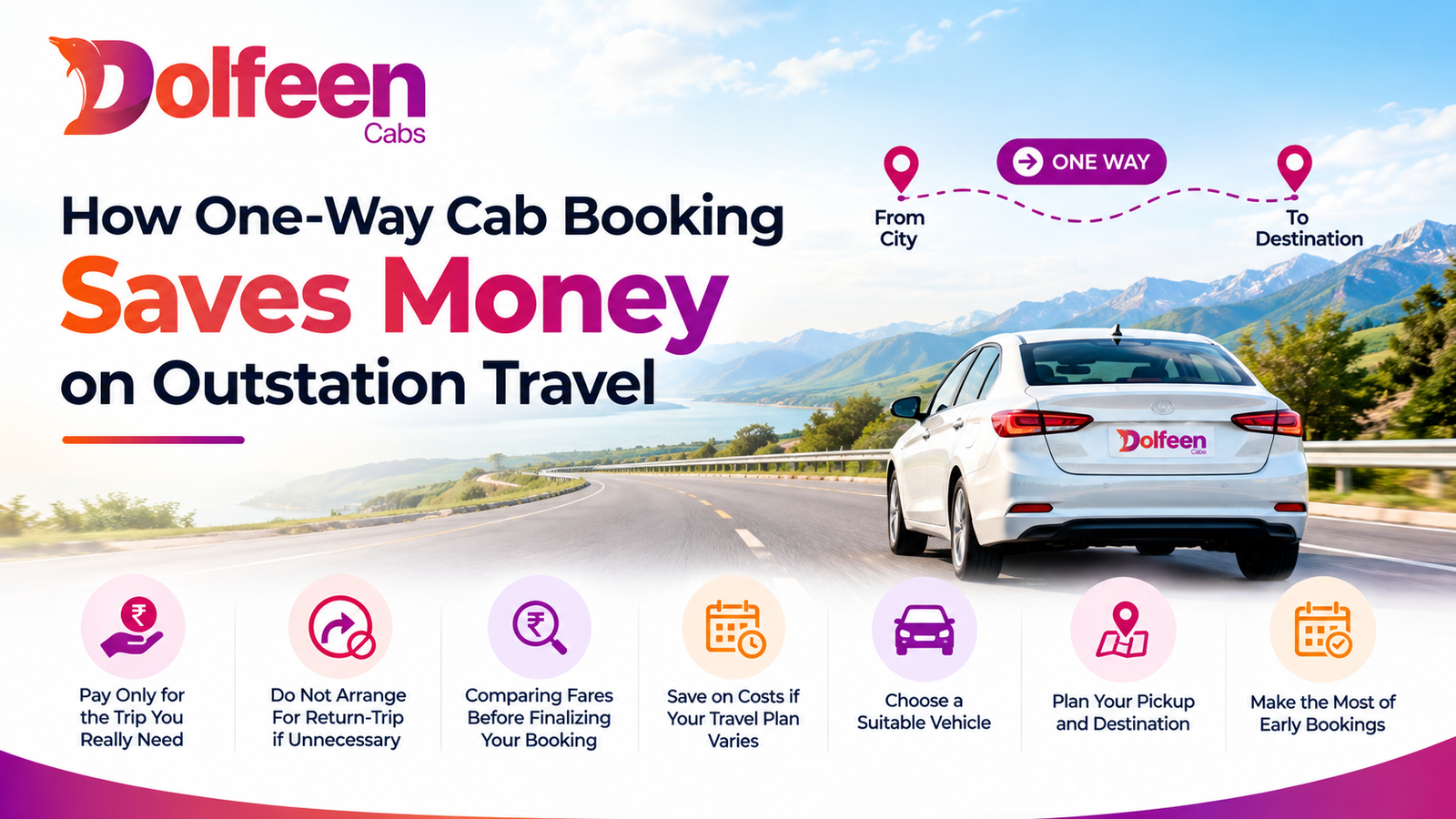How One-Way Cab Booking Saves Money on Outstation Travel