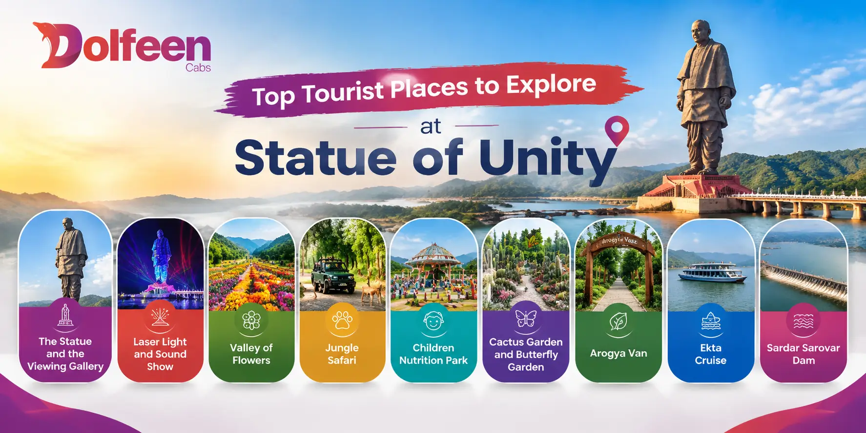Top Statue of Unity Tourist Places to Explore