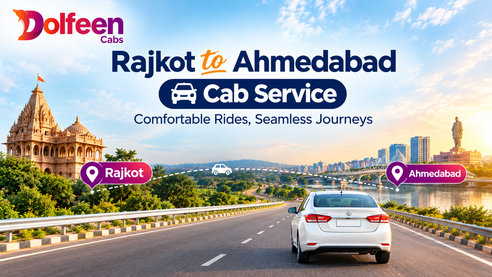 Rajkot to Ahmedabad Cab Service: Fare, Distance & Travel Time