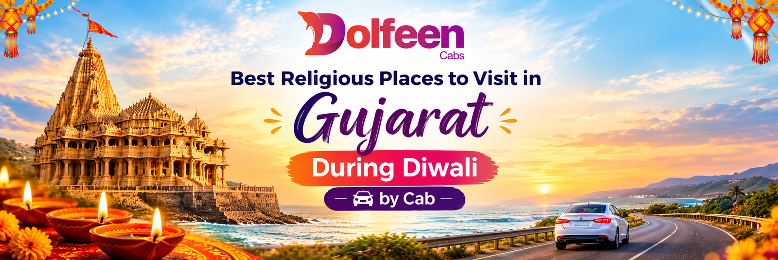 Best Religious Places to Visit in Gujarat During Diwali by Cab
