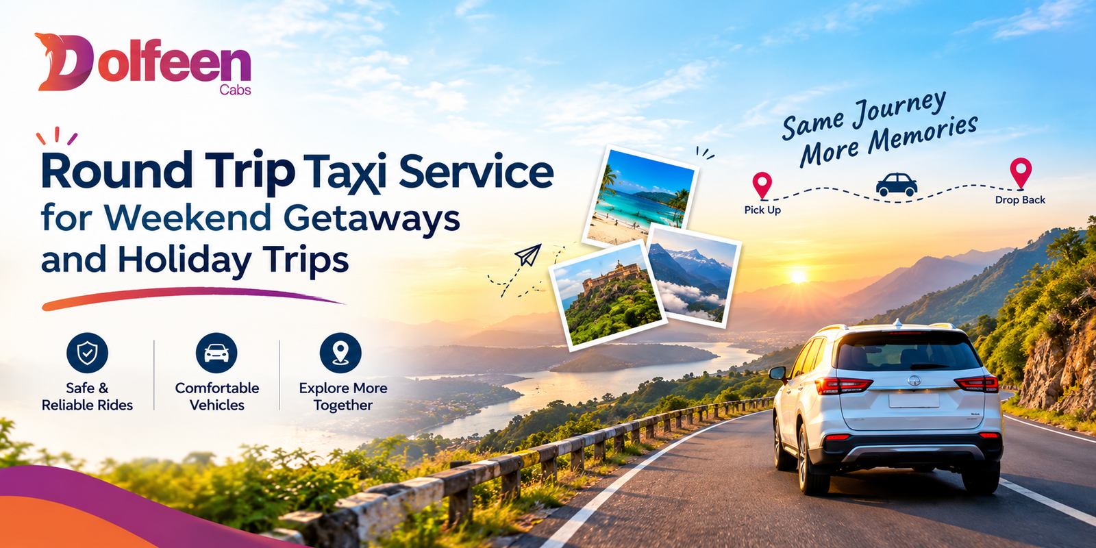 Round Trip Taxi Service for Weekend Getaways and Holiday Trips